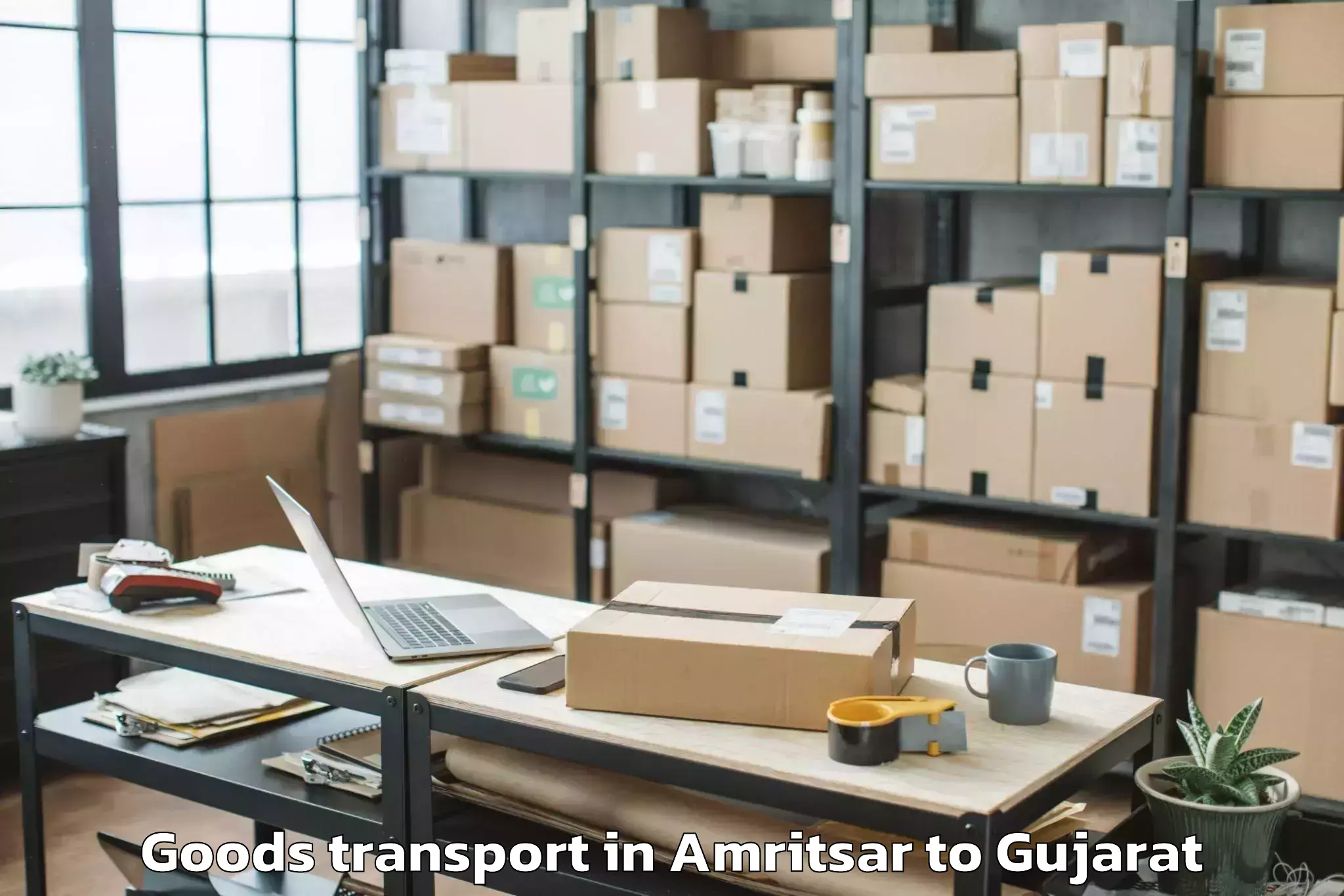 Easy Amritsar to Bagasra Goods Transport Booking